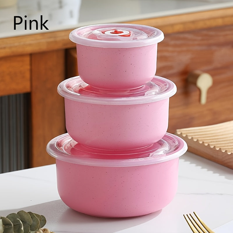 Ensemble de 3 ou 4 récipients hermétiques pour réfrigérateur - Boîtes de rangement en plastique grande capacité pour fruits, légumes, viande, œufs, restes - Empilables, sans BPA, faciles à nettoyer, conservation fraîcheur