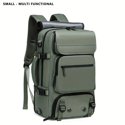 17 Inch Laptop Backpack Large Capacity – Airline Approved Travel Bag with Shoe Compartment, Multi-Pocket Business Work Backpack for Men, Durable Nylon, Hiking & Camping, Small & Large Sizes