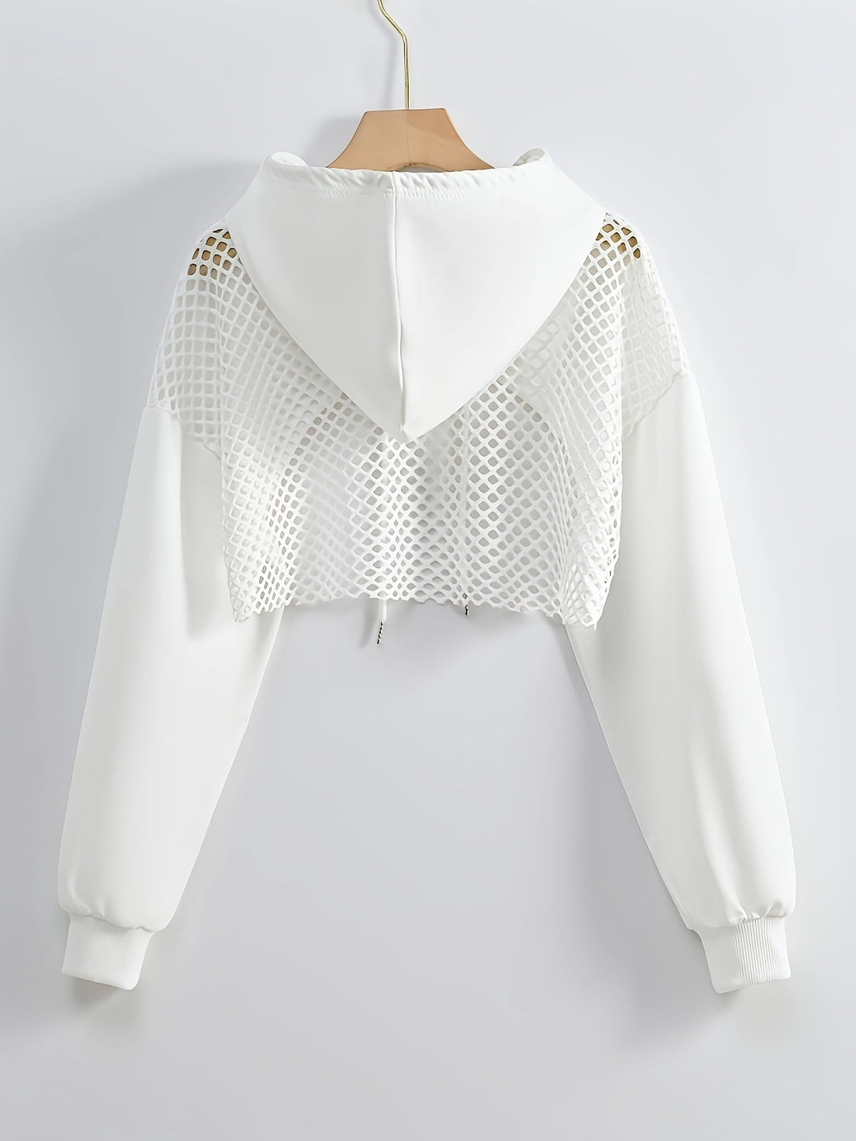 Sweat à capuche en maille pour femme, style urbain américain uni, veste tendance style « sweet spicy », noir, blanc, XS S M L XL XXL