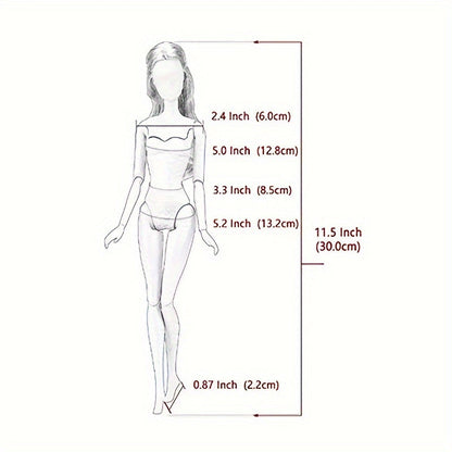 Ensemble de 5 vêtements d'infirmière et de médecin pour poupées de 29 cm - Accessoires de mode pour jeux de rôle compatibles avec Barbie, tenues de costume médical, cadeau d'anniversaire pour filles de 3 ans et plus