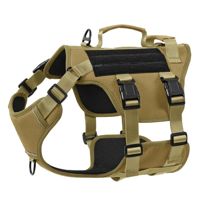 Harnais pour chien anti-traction anti-évasion – Gilet complet rembourré et doux pour animal de compagnie avec poignée de levage, bandes réfléchissantes et attache de laisse, réglable pour la marche, la randonnée et le dressage des grands chiens