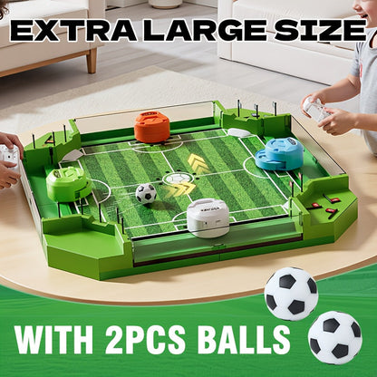 Tabletop Foosball Table Game for Kids Teens Adults 2 to 4 Player Portable Mini Table Soccer with 2 Balls Family Game Night Fun Competitive Indoor Activity