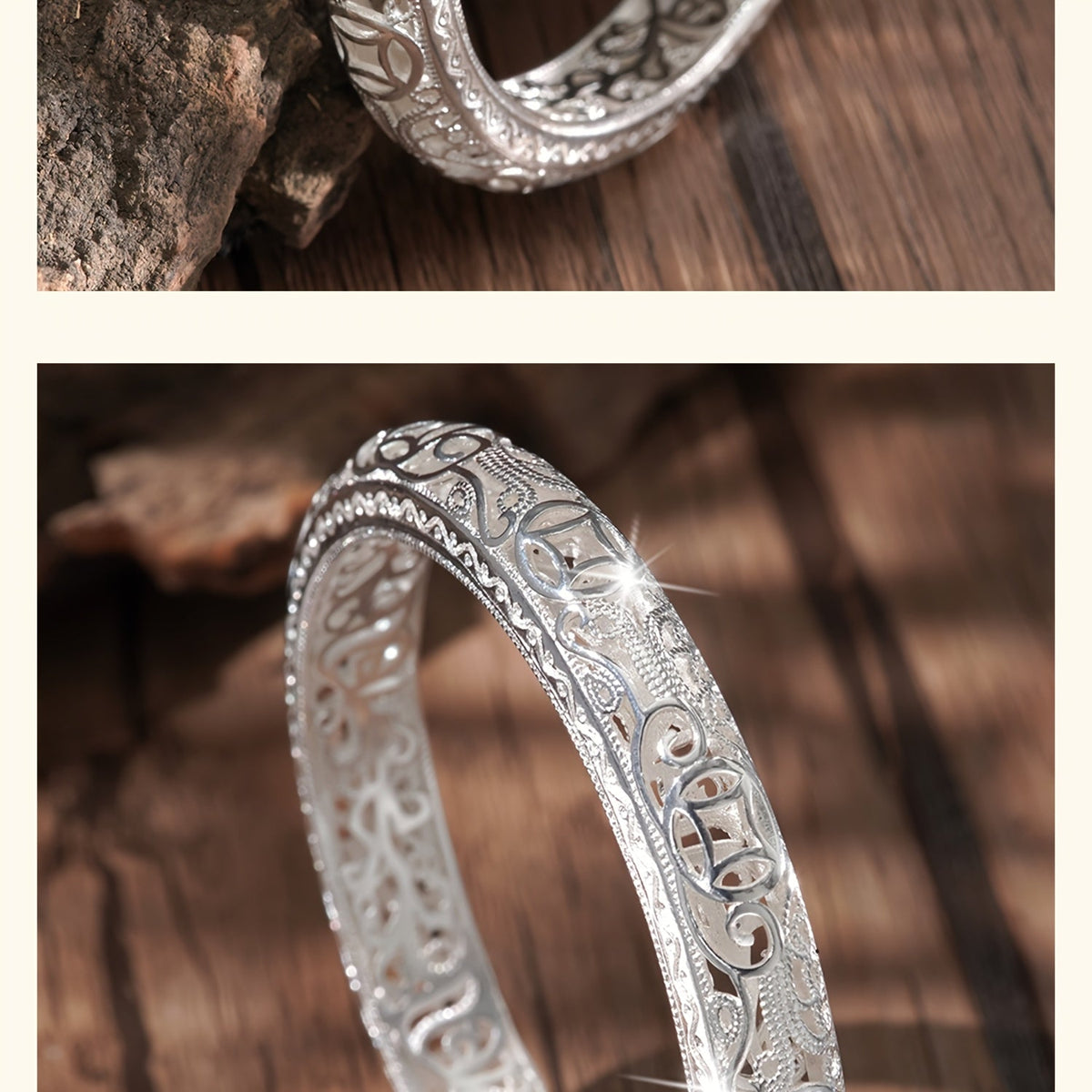 Bracelet jonc en argent pur S999 pour femme – Manchette fermée massive, bijou en argent fin de haute pureté, accessoire de mode élégant et brillant, cadeau idéal pour un anniversaire ou une fête.
