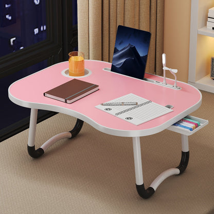 Table plateau pliable pour ordinateur portable, support de lit portable pour manger, lire ou écrire sur un lit, un canapé ou au sol – Robuste et léger
