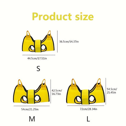 Dog Grooming Hammock – Breathable Hanging Pet Restraint Hammock for Nail Trimming, Bathing & Grooming Small Dogs & Cats, S/M/L Sizes, Hook & Loop Fastener 5-Piece Set