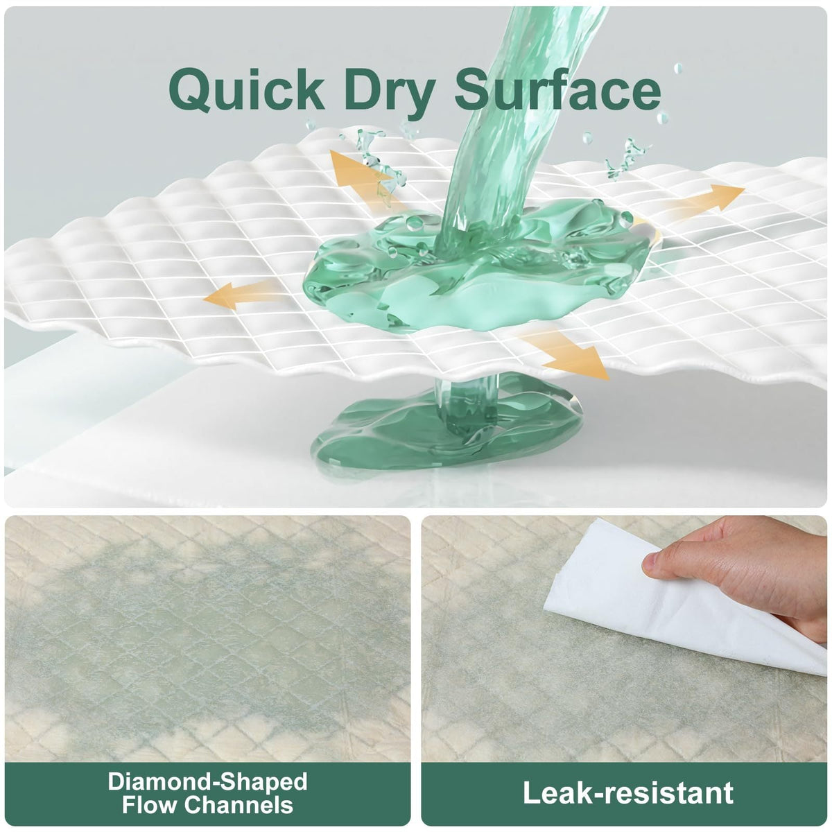 Alèses ultra-résistantes pour chien 60x60 cm – Protections d'apprentissage 6 épaisseurs, extra-absorbantes, anti-fuites et anti-odeurs, lot de 50/100/200/300/400, pour chiots, chiens, chats et lapins