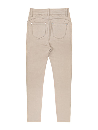Jean skinny stretch taille haute pour femme, détail bouton en métal, style urbain, pantalon en jean coupe ajustée, 10 couleurs, S-XXL