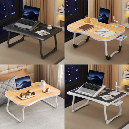 Table plateau pliable pour ordinateur portable, support de lit portable pour manger, lire ou écrire sur un lit, un canapé ou au sol – Robuste et léger