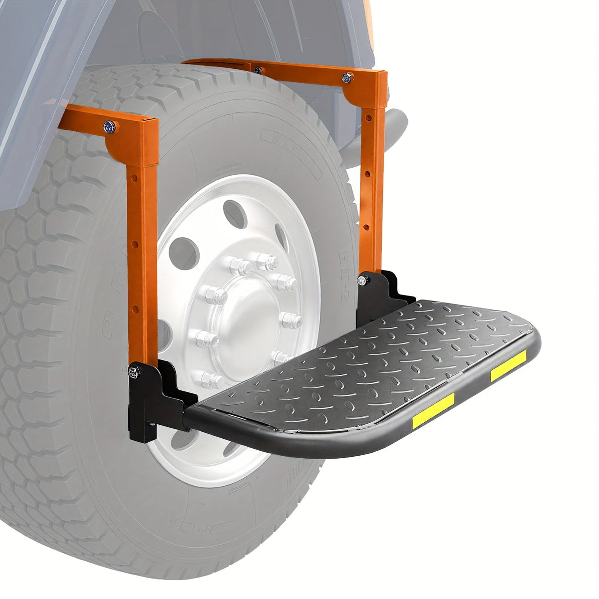 Marchepied de pneu pliable antidérapant pour camion, SUV et remorque – Hauteur réglable, capacité de charge de 300/500/650 lb, convient aux pneus jusqu'à 13,5 po de largeur, marchepied de pneu portable