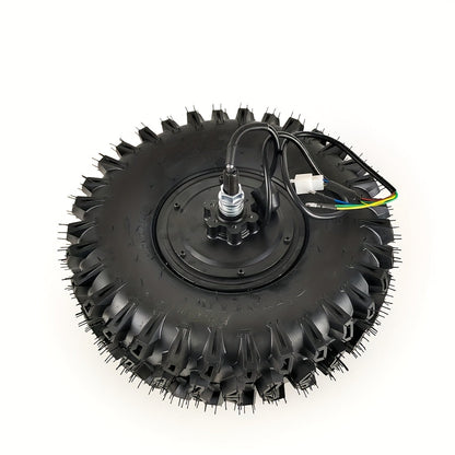 Kit de conversion de kart électrique 4 roues motrices – 4 moteurs-roues brushless de 15" et 500 W avec télécommande, compatible 24V/36V/48V, adapté aux karts et trottinettes