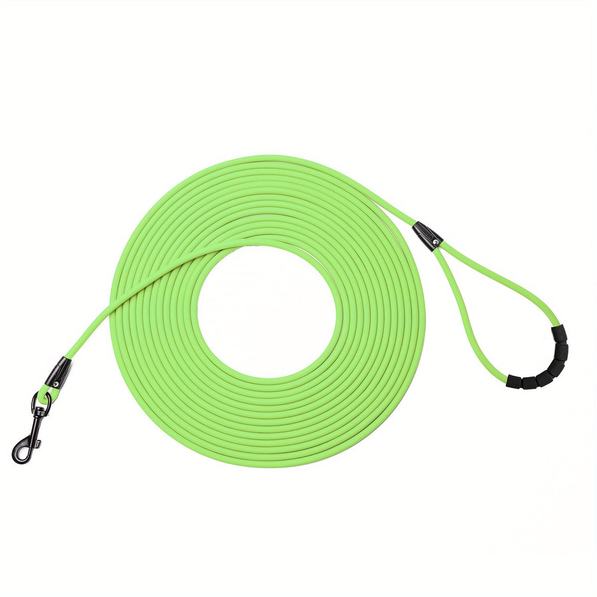 Long Dog Training Leash for Outdoor Use - Weatherproof PVC Coated Nylon Recall Leash for Beach, Yard, Hiking & Camping, Improves Obedience & Recall, 6 Colors 4 Sizes (M/L/XL/XXL)