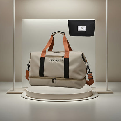 Sac de voyage grande capacité pour femme avec compartiment humide/sec – Sac de sport pour fitness et yoga, fourre-tout pour week-end et nuitée, loisirs et plein air, disponible en plusieurs coloris