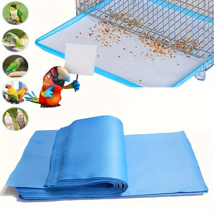 50 feuilles de papier jetables pour fond de cage à oiseaux, pour perroquets, perruches, calopsittes et canaris, nettoyage facile, 30 x 40 cm