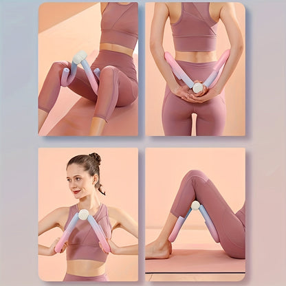 Inner Thigh Trainer Arm Toner 3-Piece Set Home Workout Hip Leg Sculpting Resistance Exercise Equipment Silent Non-Slip Cordless Fitness Device for Women Weight Loss Toning