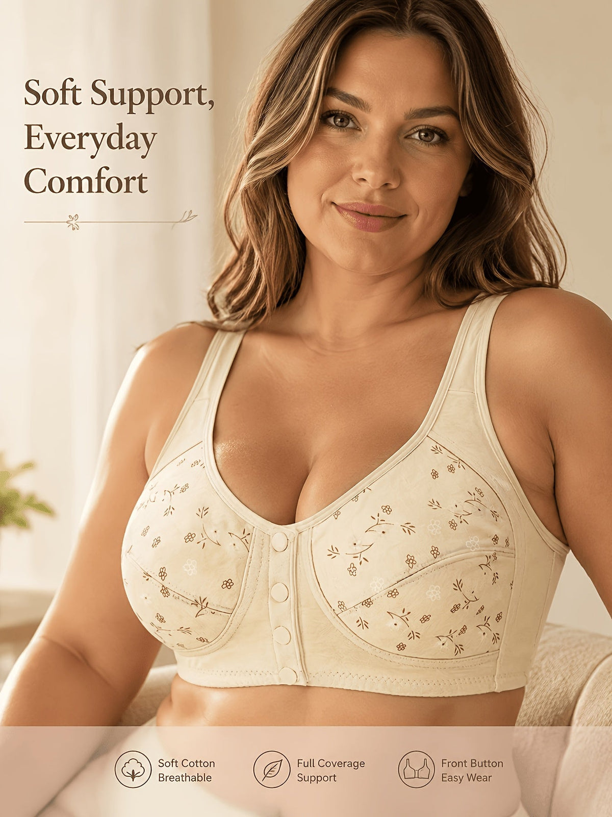 Lot de 7 soutiens-gorge sans couture pour femmes – Bralettes douces à fermeture frontale, sans armature, confortables et respirantes pour le quotidien, le yoga, les voyages et les festivals, tailles S-XXL