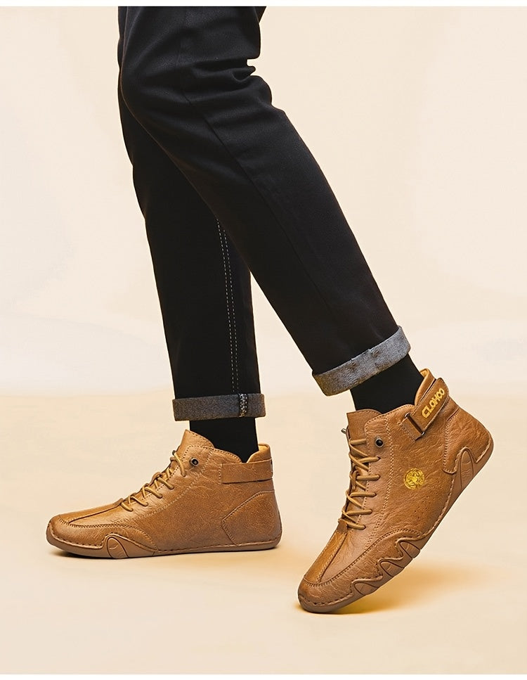 Baskets montantes pour hommes, chaussures décontractées respirantes à lacets, semelle en caoutchouc souple antidérapante, chaussures de marche en extérieur pour hommes, US 7-12, couleurs multiples