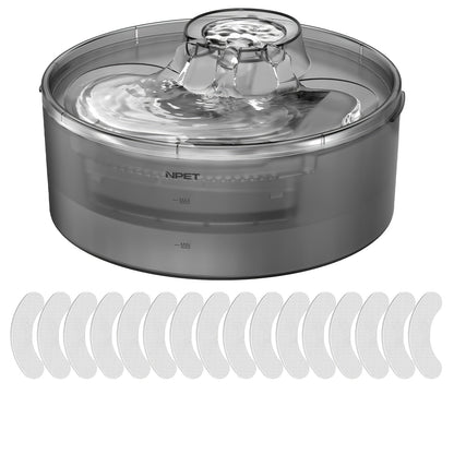 Fontaine à eau automatique pour chien, distributeur d'eau pour animaux de compagnie grande capacité de 4,9 litres avec protection anti-éclaboussures, kit de nettoyage et USB basse tension pour chiens, chats et foyers multi-animaux