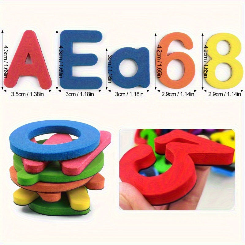50 pièces lettres et chiffres magnétiques pour enfants, aimants de réfrigérateur alphabet colorés, autocollants éducatifs, jouet d'apprentissage pour tout-petits, orthographe préscolaire, lecture ABC 123, cadeau, couleurs aléatoires