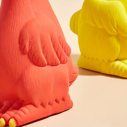 Jouet à mâcher grinçant pour chien en forme de poulet et de canard – Jouet sonore en latex durable pour chiens, sans pile, pour faire les dents et jouer de manière interactive avec les chiots et les chiens adultes, canard bleu et poulet vert