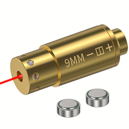 Kit de réglage laser multi-calibres pour 9mm, 45ACP, 223REM, 308WIN, 380ACP, 38SPL, 12GA – Appareil de réglage laser rouge haute précision pour fusils et pistolets, installation facile, inclut 2 jeux de piles