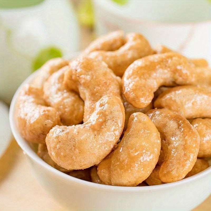 Noix de cajou grillées enrobées de sucre sans sel, 3 sachets (300 g chacun) – En-cas asiatique nutritif aux fruits secs, idéal pour les cadeaux de fin d'année, le thé de l'après-midi, le bureau et le grignotage au quotidien