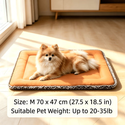 Tapis rafraîchissant pour chien pour l'été – Coussin rafraîchissant pour animal en polyester doux avec soutien cervical, tapis de sol de couchage intérieur pour chiens et chats très petits, petits et moyens, lit de soulagement de la chaleur