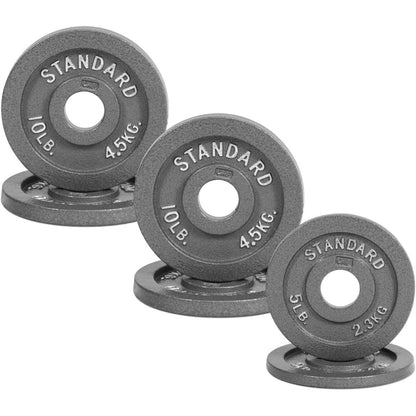 Disques de musculation en fonte, alésage 2 pouces, finition émaillée, pour musculation, haltérophilie, powerlifting, home gym, barre olympique, 2,5, 5, 10, 25, 35, 45, 100 lb