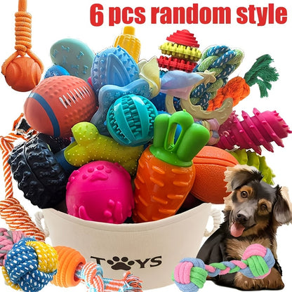 Lot de jouets à mâcher pour chien 3/6/9 pièces - Ensemble de jouets dentaires pour chiots en période de dentition, jouets corde à nœuds anti-ennui pour petits chiens, coffret cadeau assorti style aléatoire