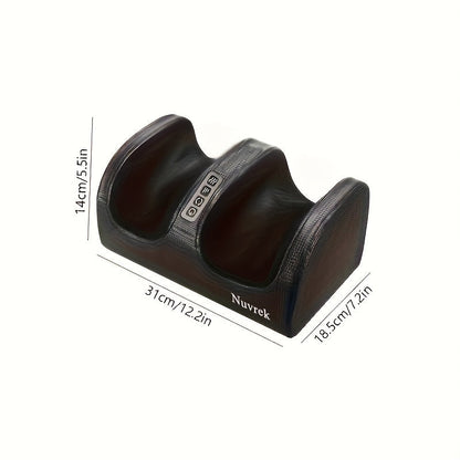 Appareil de massage des pieds chauffant pour la circulation et la relaxation – Pétrissage profond Shiatsu, compression d'air, masseur de pieds électrique, cadeau pour la fête des pères et la fête des mères