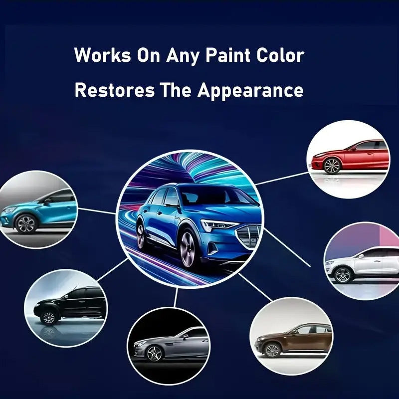 Cire réparatrice pour rayures de voiture, lot de 2 x 100 ml – Polish Nano-Bright élimine les rayures et les traces de brossage, restaure toutes les couleurs de peinture automobile, kit de détachage pour voiture à faire soi-même