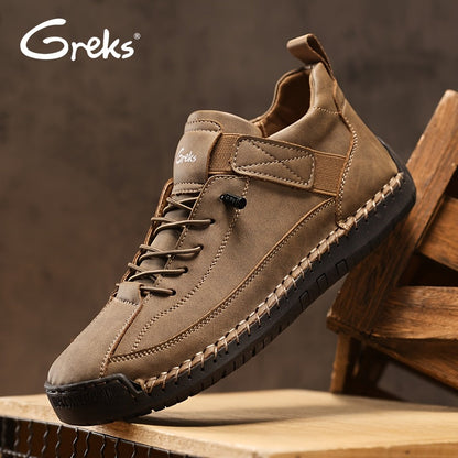 Bottines sans lacets pour hommes, mocassins mi-hauts légers, semelle amortissante antidérapante pour la marche, la conduite, le bureau décontracté, semi-formel, printemps, automne, UE 34,5-48
