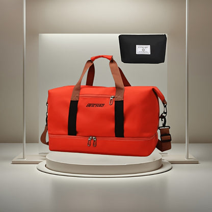 Sac de voyage grande capacité pour femme avec compartiment humide/sec – Sac de sport pour fitness et yoga, fourre-tout pour week-end et nuitée, loisirs et plein air, disponible en plusieurs coloris