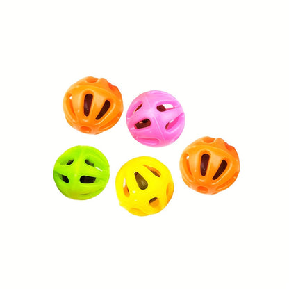 Lot de 5 jouets pour oiseaux - Jouets colorés pour cage de perroquet pour le mâchouillage, la recherche de nourriture et l'enrichissement - Jouets pour perroquets, canaris, inséparables, calopsittes et perruches - Accessoires pour cage à oiseaux
