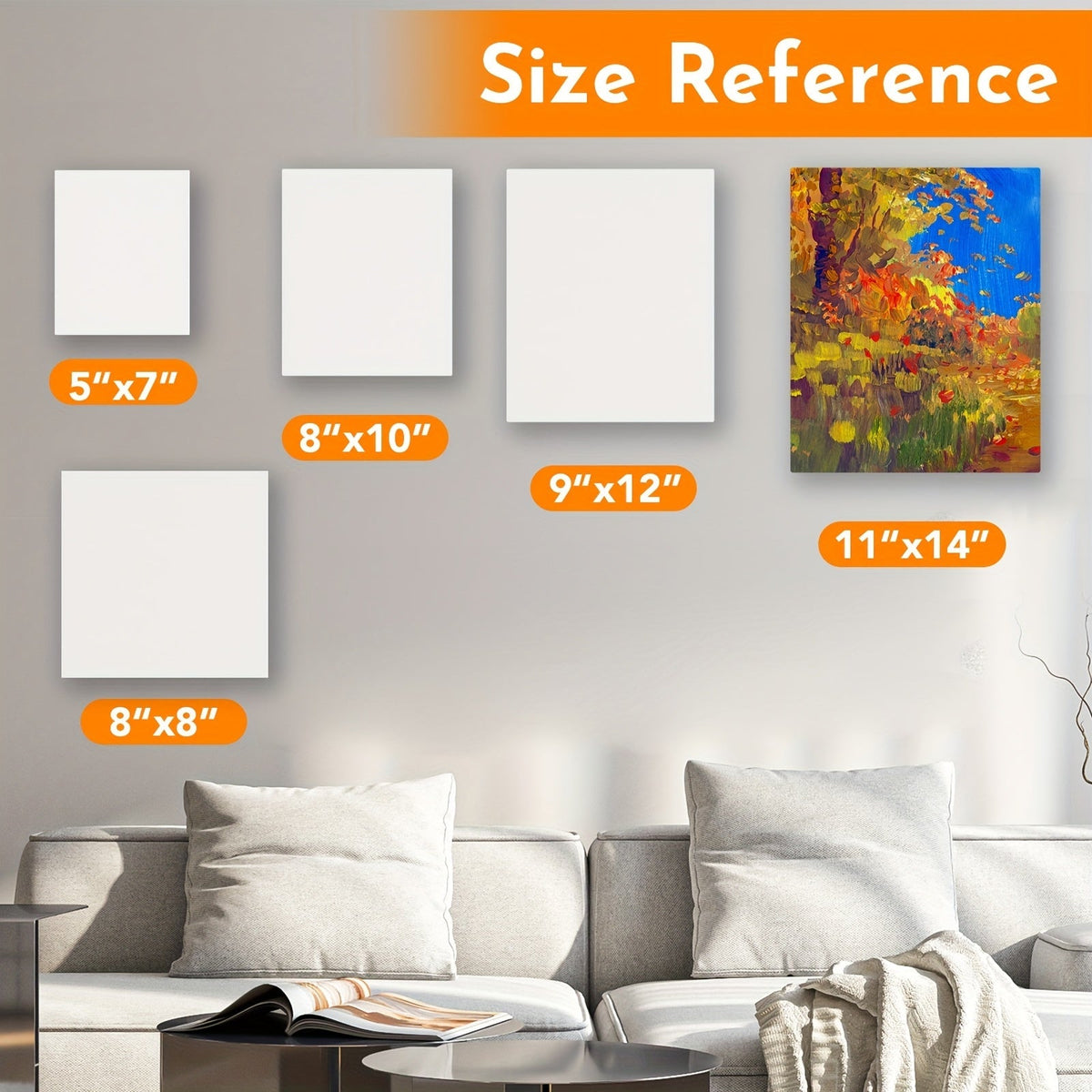 Lot de 12 et 24 panneaux entoilés 13 x 18 cm – Panneaux de peinture vierges apprêtés sans acide, prêts à l'emploi pour acrylique, huile et aquarelle, coton épais, pour artistes et débutants