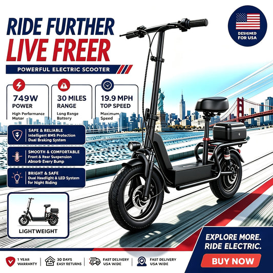 Trottinette électrique G11 avec siège rembourré 54,6 V – Trottinette électrique pliable pour adultes, trajets urbains, design confortable pour les longues distances