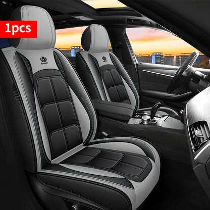 Housse de siège de voiture en similicuir, protection de siège universelle avec rembourrage en mousse pour berline, SUV et pick-up – Durable, confortable, amélioration de l'intérieur de luxe, disponible en 7 coloris pour sièges avant ou arrière