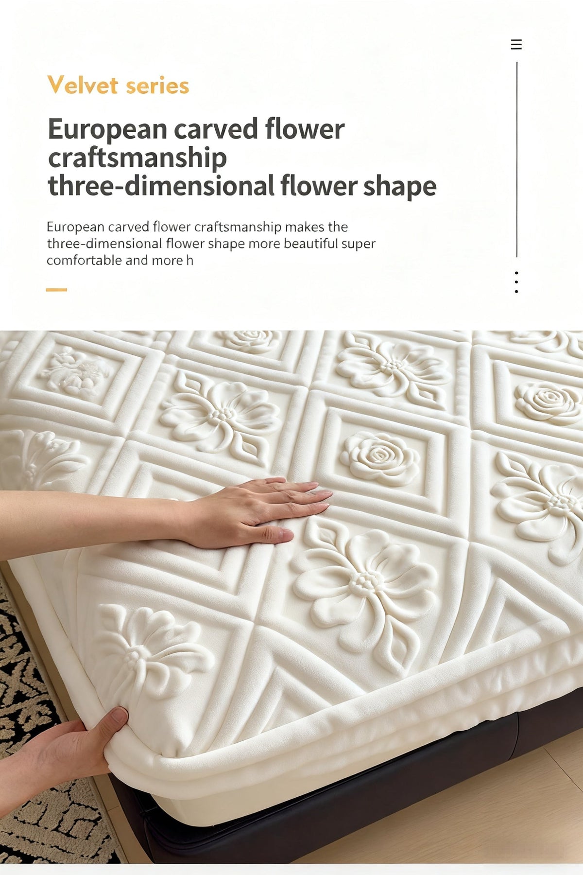 Drap de lit doux gaufré européen – Housse de matelas à poches profondes toutes saisons, literie ultra-douce lavable en machine pour lits une place, doubles, grand format et très grand format, protège-matelas chaud (sans taie d'oreiller)