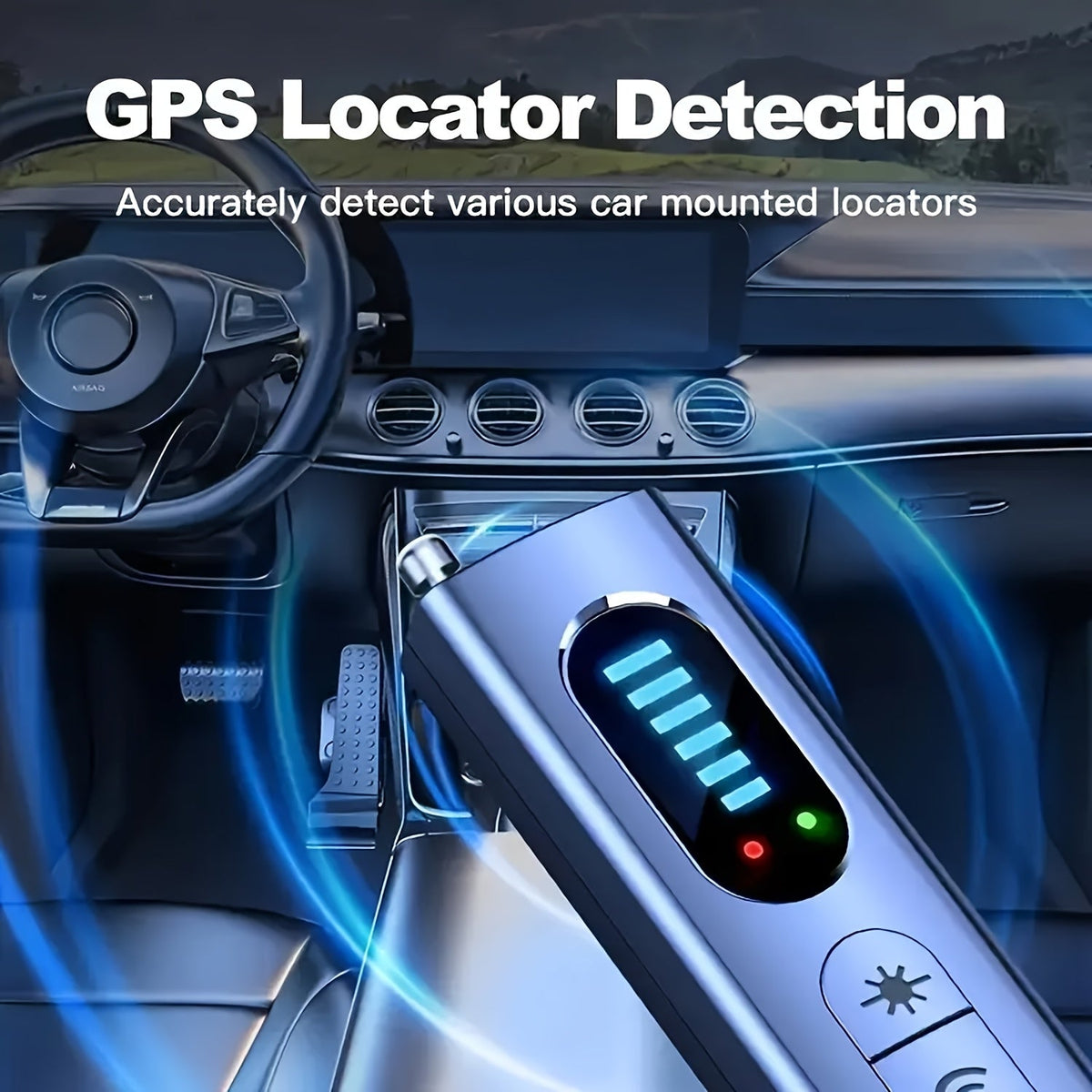 Détecteur de caméra cachée et scanner de signal RF anti-espion – Détecteur de mouchards portable pour traceurs GPS, dispositifs d'écoute sans fil, protection de la vie privée pour hôtels, voitures, maisons, bureaux et voyages