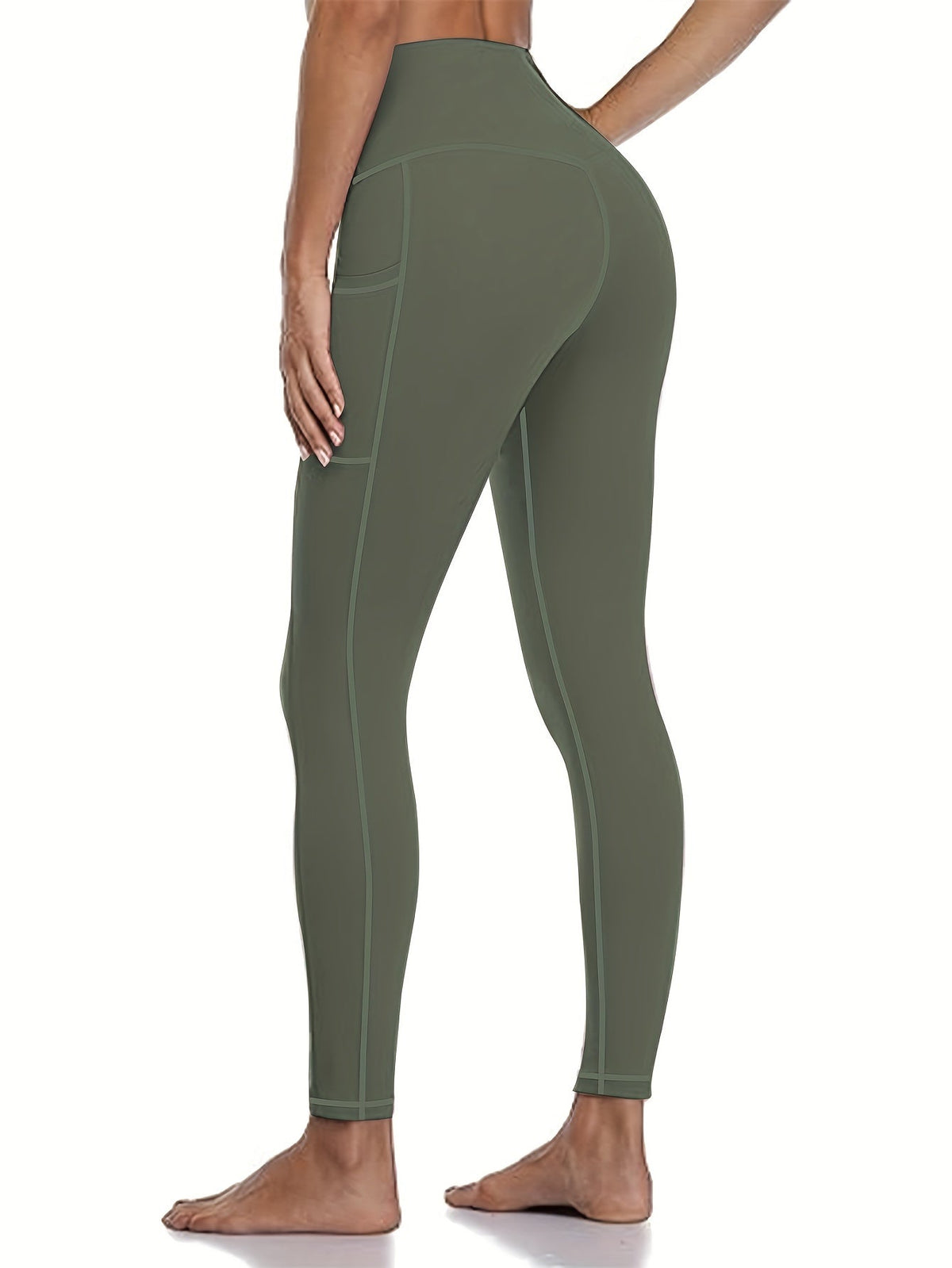 Lot de 5 pantalons de yoga de compression à motifs pour femmes – Leggings de fitness 7/8, coupe cheville, à motifs léopard, camouflage et unis, bas de survêtement de sport taille haute pour la gym, S-XXL
