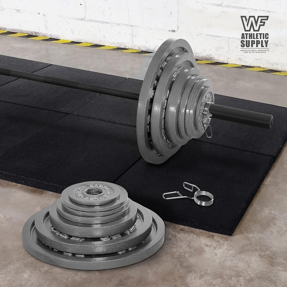 Disques de musculation en fonte, alésage 2 pouces, finition émaillée, pour musculation, haltérophilie, powerlifting, home gym, barre olympique, 2,5, 5, 10, 25, 35, 45, 100 lb