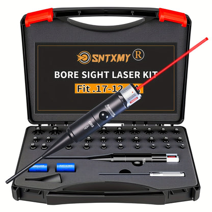 Kit laser de réglage de tir rouge/vert avec 8 ou 32 adaptateurs, universel multi-calibre de 0.17 à 12GA pour fusil, pistolet et fusil de chasse - Outil tactique de mise à zéro d'arme