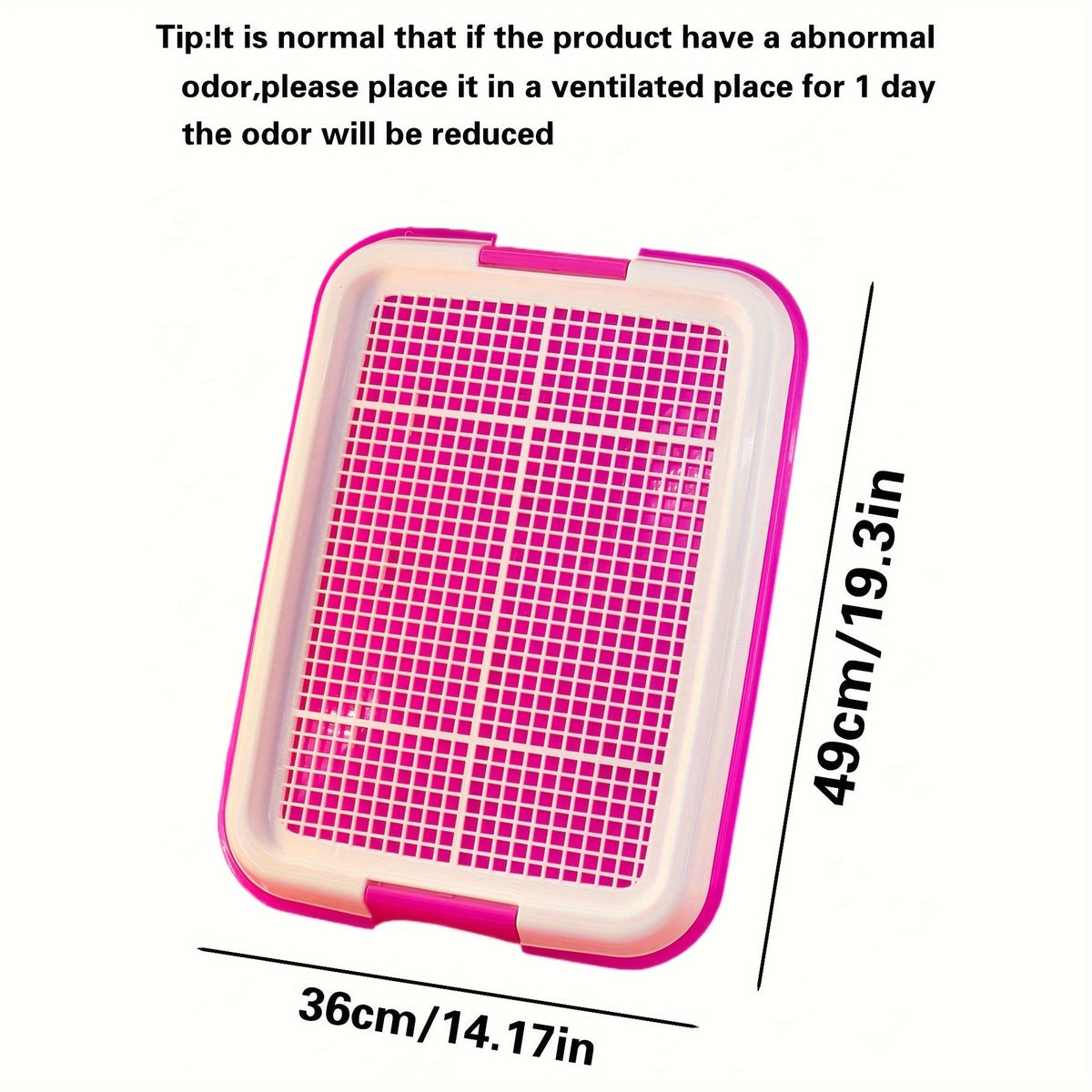 Toilettes d'intérieur pour petits chiens avec grille anti-piétinement creuse – Bac à litière hygiénique à drainage facile pour chiens de petites races, chiots et chiens de type Teddy, solution d'apprentissage de la propreté pour animaux de compagnie.