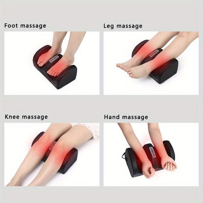 Appareil de massage des pieds chauffant pour la circulation et la relaxation – Pétrissage profond Shiatsu, compression d'air, masseur de pieds électrique, cadeau pour la fête des pères et la fête des mères