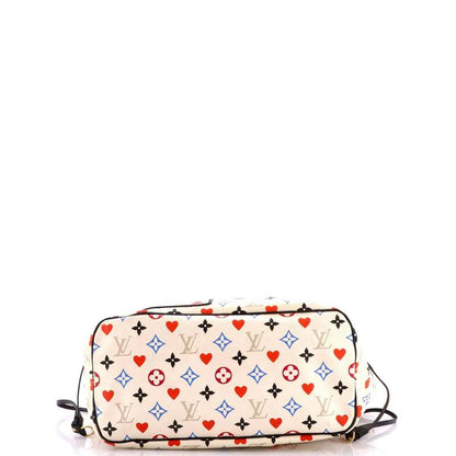 Louis Vuitton Neverfull NM Tote MM - Limited Edition Game On Multicolor Monogram | Excellent Pre-Owned Condition | Gold Hardware, Black Microfiber Interior | Authenticated Luxury Handbag