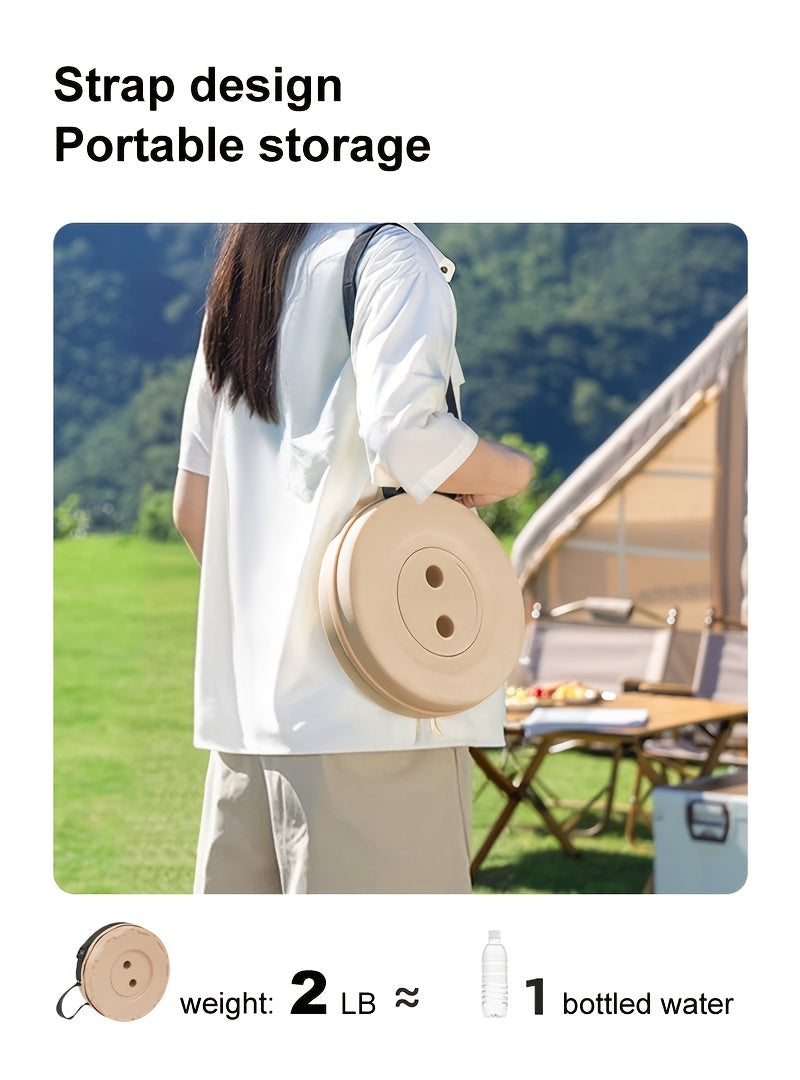 Lot de 2 tabourets pliants télescopiques – Capacité de 180 kg, tabouret de camping portable, rangement compact pour voyage, camping, randonnée, pêche et barbecue dans le jardin – Siège en plastique léger, cadeau pour homme