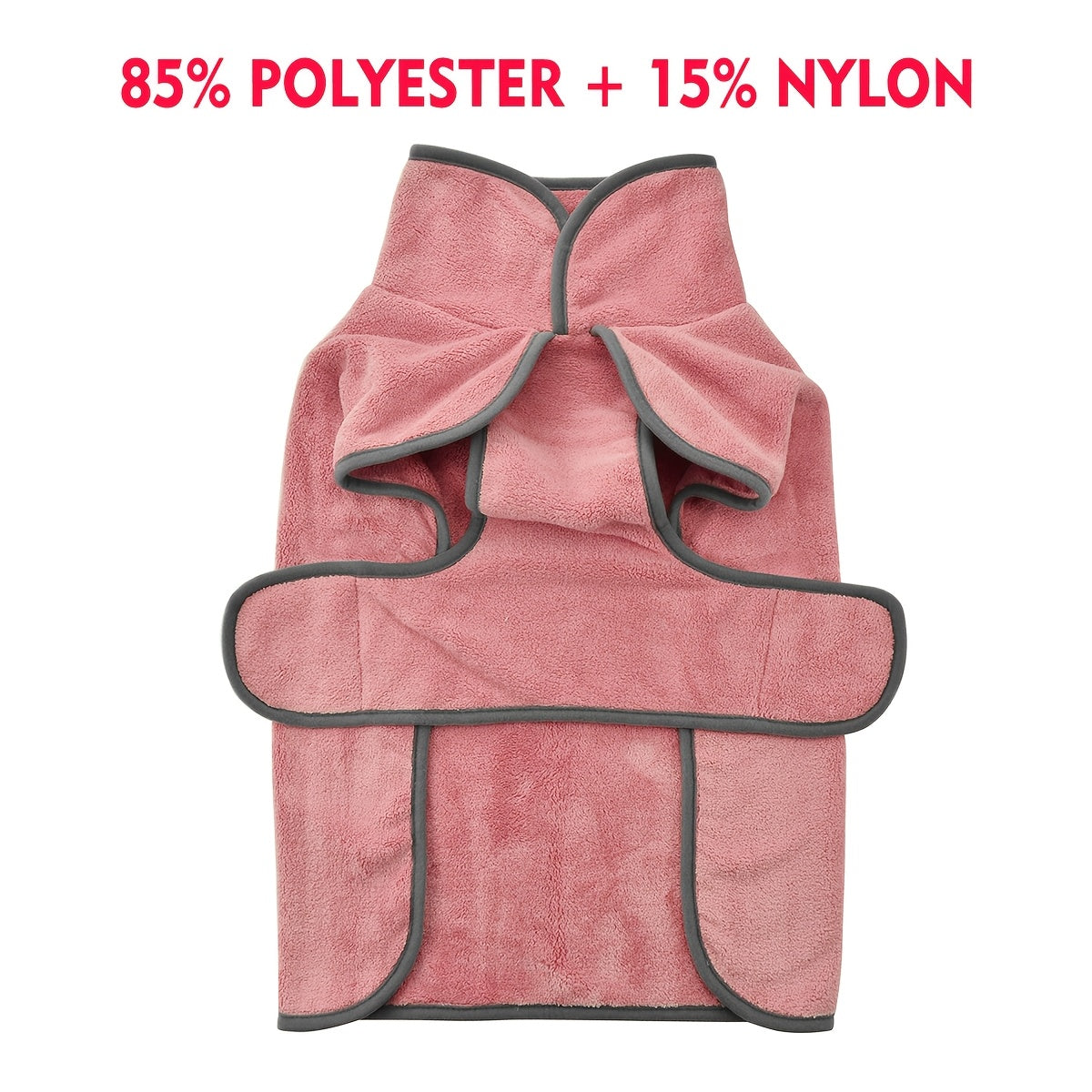 Peignoir pour chien à séchage rapide, super absorbant, serviette de bain pour animaux, manteau pour chiens petits, moyens et grands, XS S M L XL XXL 3XL, 7 couleurs : bleu clair, rose vif, orange, bleu foncé, vert, kaki, rose