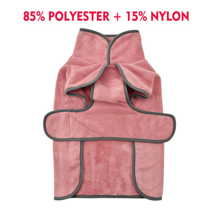 Peignoir pour chien à séchage rapide, super absorbant, serviette de bain pour animaux, manteau pour chiens petits, moyens et grands, XS S M L XL XXL 3XL, 7 couleurs : bleu clair, rose vif, orange, bleu foncé, vert, kaki, rose