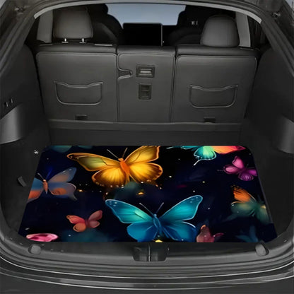 Tapis de coffre pour voiture – Revêtement de chargement antidérapant et imperméable avec motifs uniques, protection intérieure de véhicule durable contre la saleté, les déversements et les rayures, ajustement universel