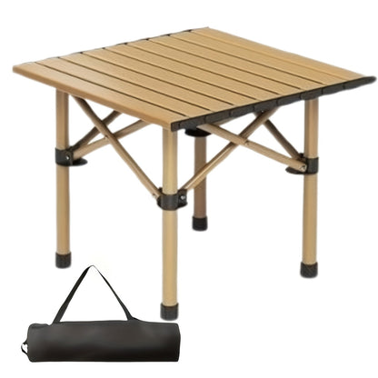 Grande table pliante portable avec sac de rangement - Table de jardin, pique-nique ou camping en extérieur, légère et facile à installer pour les voyages en voiture et excursions.
