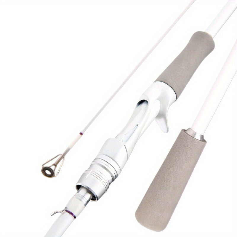 Canne à pêche en fibre de carbone, casting et spinning, action rapide, scion sensible, poignée EVA, pour la pêche en eau douce et en mer (bar), 165 cm, 180 cm, 210 cm, canne légère à haute résistance, blanche